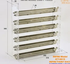 Paint Rack (Narrow) - 4 Stacks