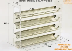 Paint Rack (Wide) - 4 Stacks