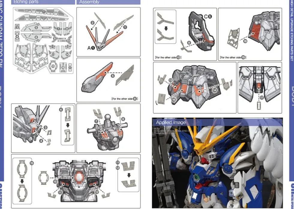 Photo Etch MGSD Wing Gundam Zero EW