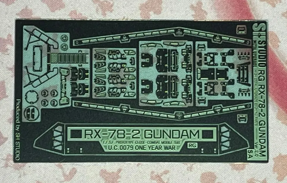 Photo Etch RG40 RX-78-2 Gundam 2.0