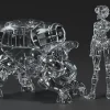 PLAMAX MF-94 Minimum Factory Motoko Kusanagi with Fuchikoma (Manga Thermoptic Camouflage Ver.)