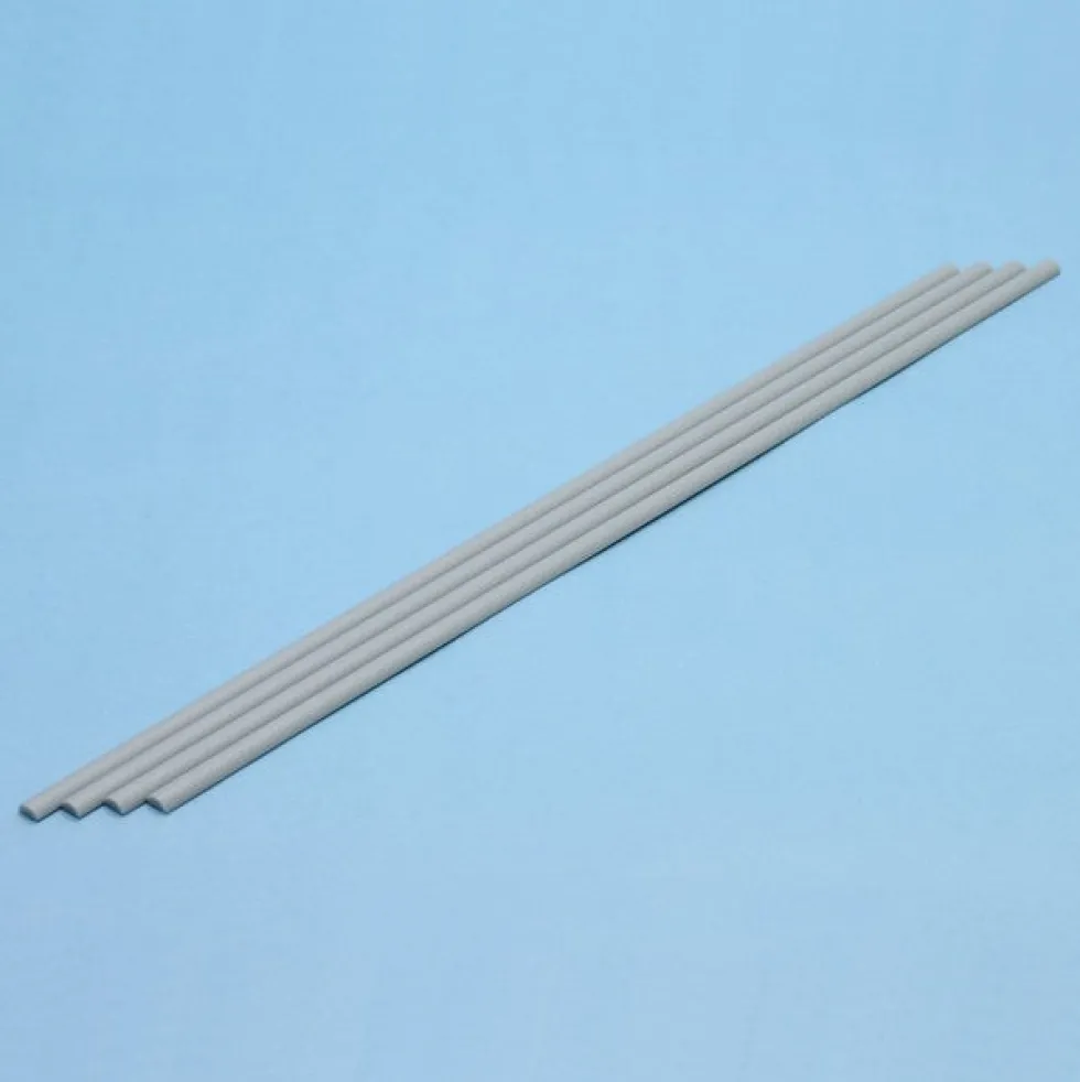Plastic Half Round Bar (Gray) - 1mm x 8