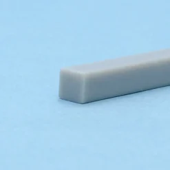 Plastic Square Bar (Gray) - 1mm x 8