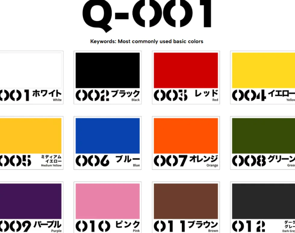QUICK IDEA Model Acrylic Color Set - Q-001