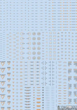 1/144 RB02 Caution Decal - Gray & Orange