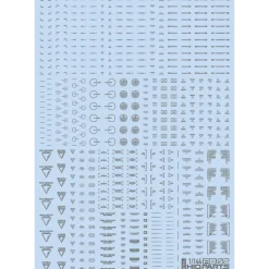 1/144 RB02 Caution Decal - Gray & Orange