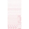 1/100 RB01 Caution Decal - Gray & Orange