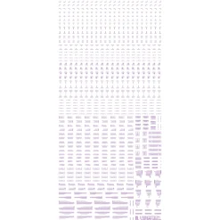 1/100 RB01 Caution Decal - Gray & Orange