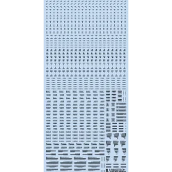 1/100 RB01 Caution Decal - Gray & Orange