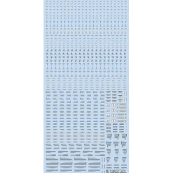 1/100 RB01 Caution Decal - Gray & Orange