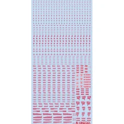 1/100 RB01 Caution Decal - Gray & Orange