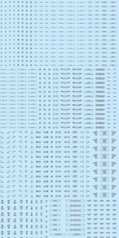 1/100 RB03 Caution Decal - One Color Gray
