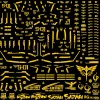 RG Sazabi Metal Sticker - [Gold]