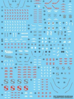 RG Shining Gundam Decals