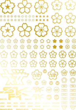 Sakura Decal Gold