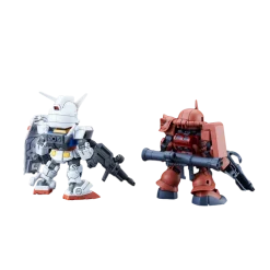 SDCS RX-78-2 Gundam & MS-06S Zaku II
