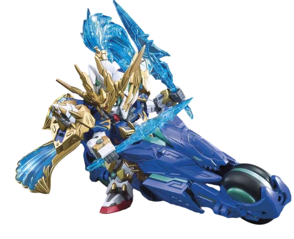 SD Sangoku Soketsuden 07 Zhao Yun 00 Gundam & Blue Dragon Drive