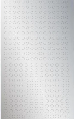 Silver Circular Metallic Stickers (3 - 4.6mm)