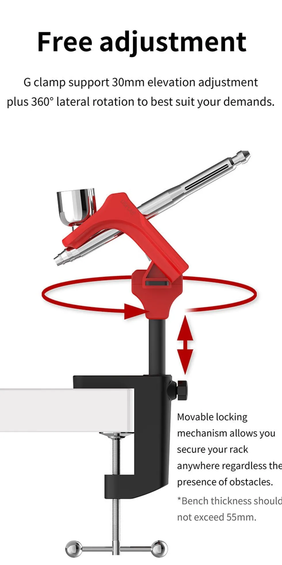 4-Slot Airbrush Rack