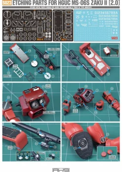 S23 Photo Etch HGUC (2.0) MS-06S ZAKU II