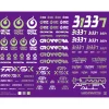 TND Decal B - Gray x Fluorescent Green