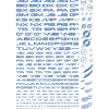 TR Decal 3 Alphabet - Gold
