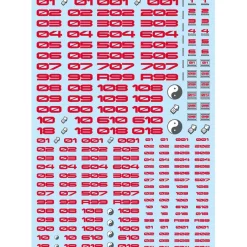 TR Decal 3 Number - Gold