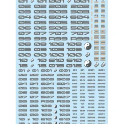 TR Decal 3 Number - Gold