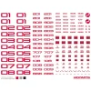 TR Decal Number - White