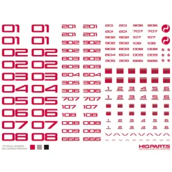 TR Decal Number - White