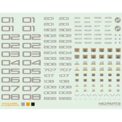 TR Decal Number - White