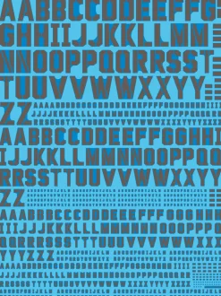 Universal Alphabet - Water Decal White