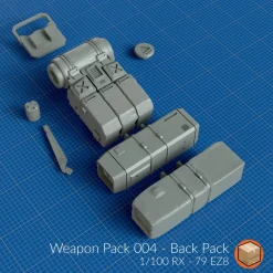 + Weapon Pack 004 Backpack - RX78/EZ8