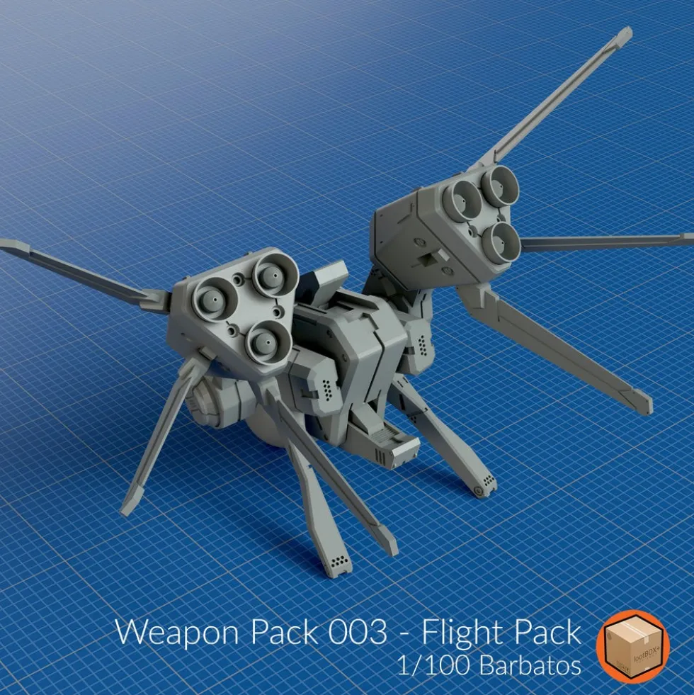 + Weapon Pack 003 Barbatos Flight Pack
