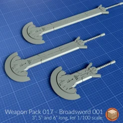 + Weapon Pack 017 Broadsword 01