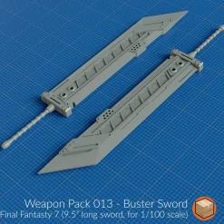 + Weapon Pack 013 Cloud's Buster Sword