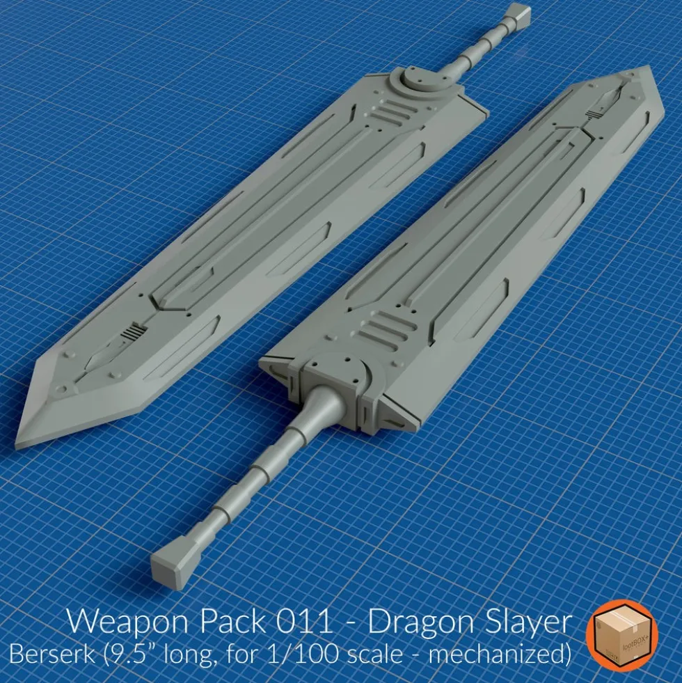 + Weapon Pack 011 Dragon Slayer Berserk