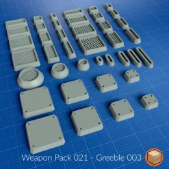 + Weapon Pack 021 Greeble 003