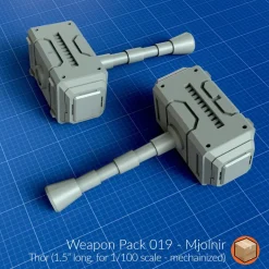 + Weapon Pack 019 Mechanized Mjolnir