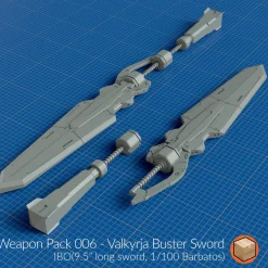 + Weapon Pack 006 Vaklyrja Buster Sword