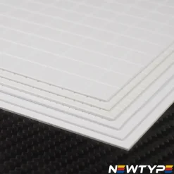 White Polystyrene Square Tile - 1/16