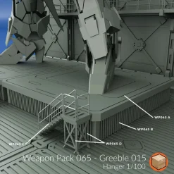 + WP065 - Greeble 015 1/100 Hangar