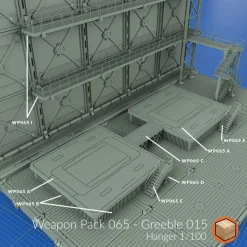 + WP065 - Greeble 015 1/100 Hangar