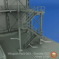 + WP065 - Greeble 015 1/100 Hangar