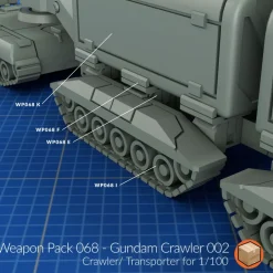 + WP068 - Gundam Crawler 002 1/100